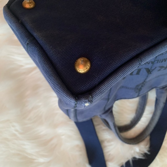 Prada Canapa Tote with Strap - Picture 7 of 14